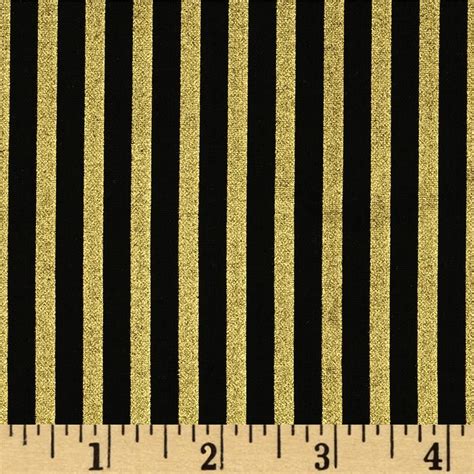 metallic gold and black knit fabric|Black and Metallic Gold Striped Rib Knit .